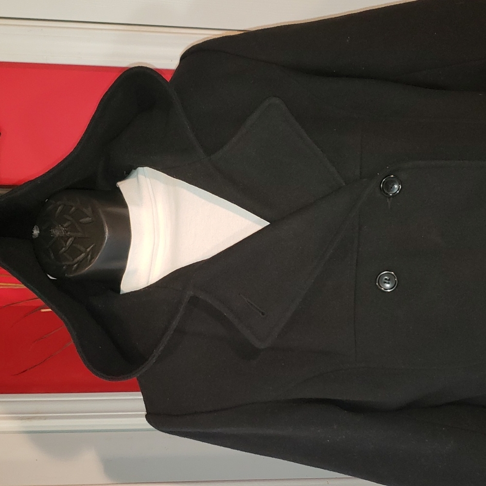 💘 HERMAN KAY WOOL BLEND DOUBLE-BREASTED PEA-COAT WOMENS SPORTS JACKET COAT - Picture 2 of 14